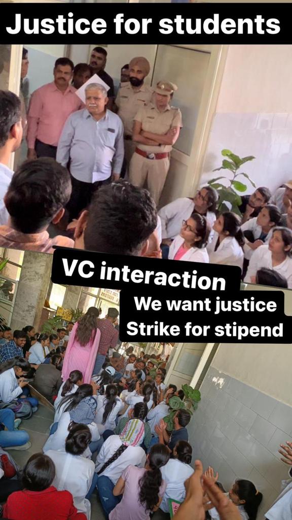 VarunMaithani1's tweet photo. #strikeforstipend

We Want Justice! We Want Equality!!

#justiceforayurveda @PMOIndia @cmohry @moayush @anilvijminister @narendramodi @AmitShah @aajtak @BJP4Haryana @Haryananewz @sarbanandsonwal @DeependerSHooda @ABPNews @TimesNow @jantatv_news https://t.co/DLaOMOxx6a