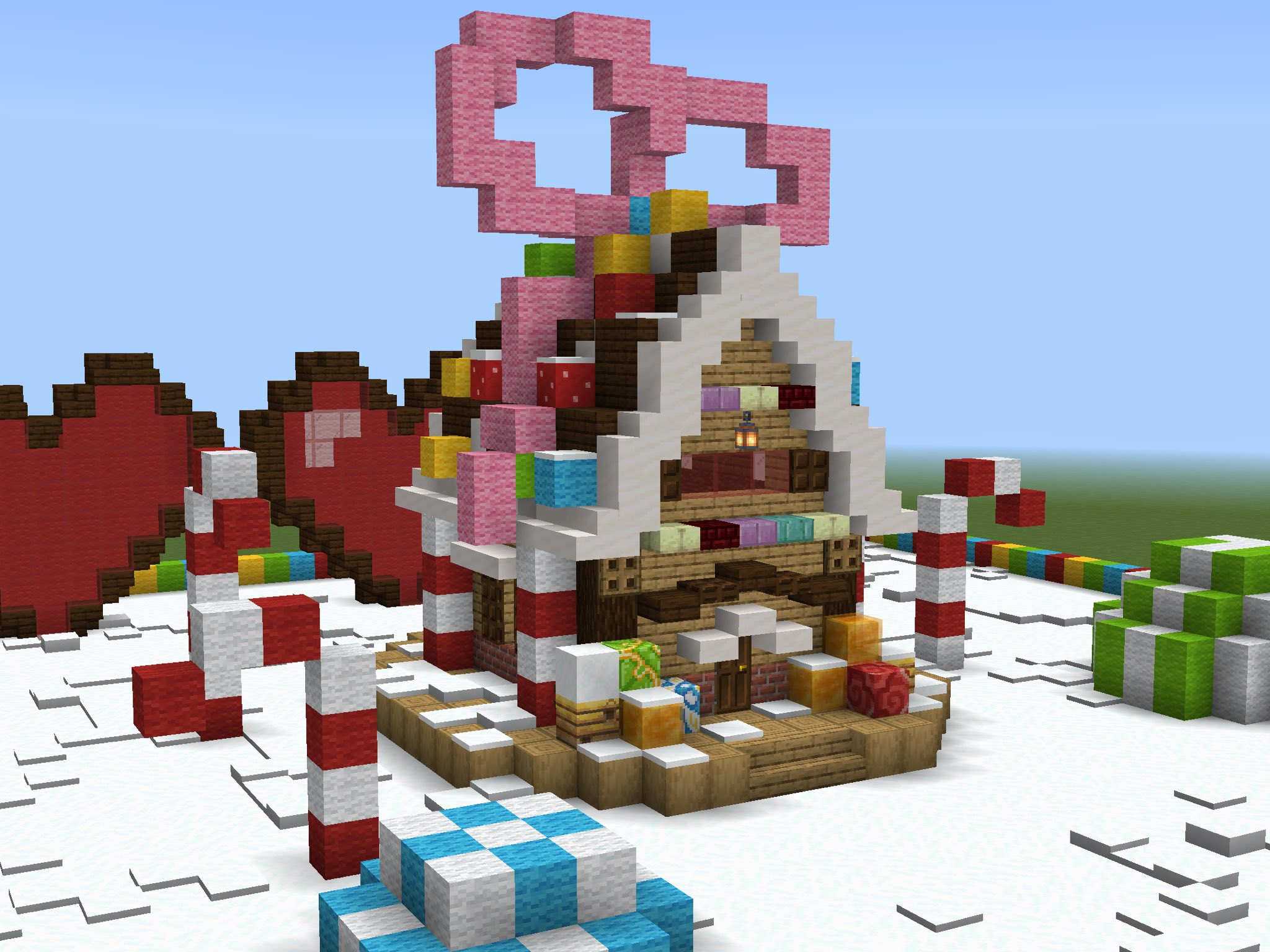しーぷ お菓子な家 Minecraft マイクラ マイクラ建築 バニラ建築学部 T Co Sosvjxekmk Twitter