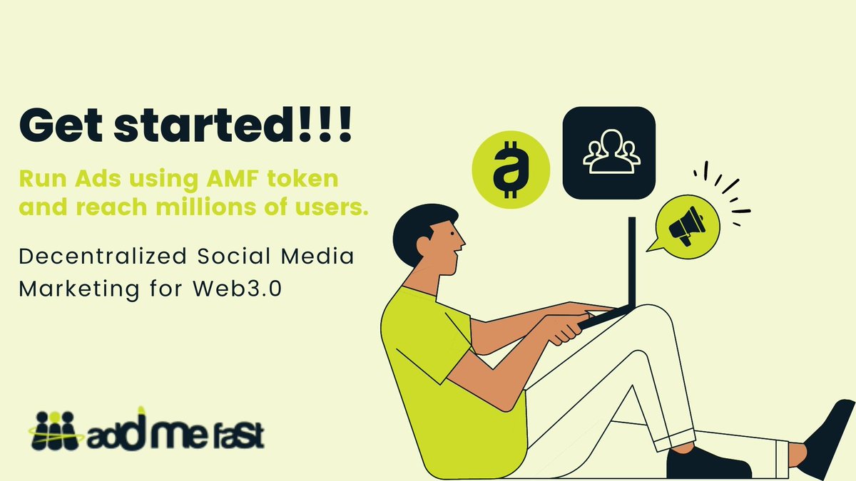 airdropwiin's tweet photo. With just 1000 $AMF Token, you can run Crypto Ads on #AddMeFast and reach millions of users on the network.

Get started today, Create your Ad: https://t.co/7rBLFRNTJj
Buy #amftoken NOW: https://t.co/wgfHhZ6UHK

#SMM #BNB #BNBchain #BNBGem #CryptoAd https://t.co/mBCCQUyOoM