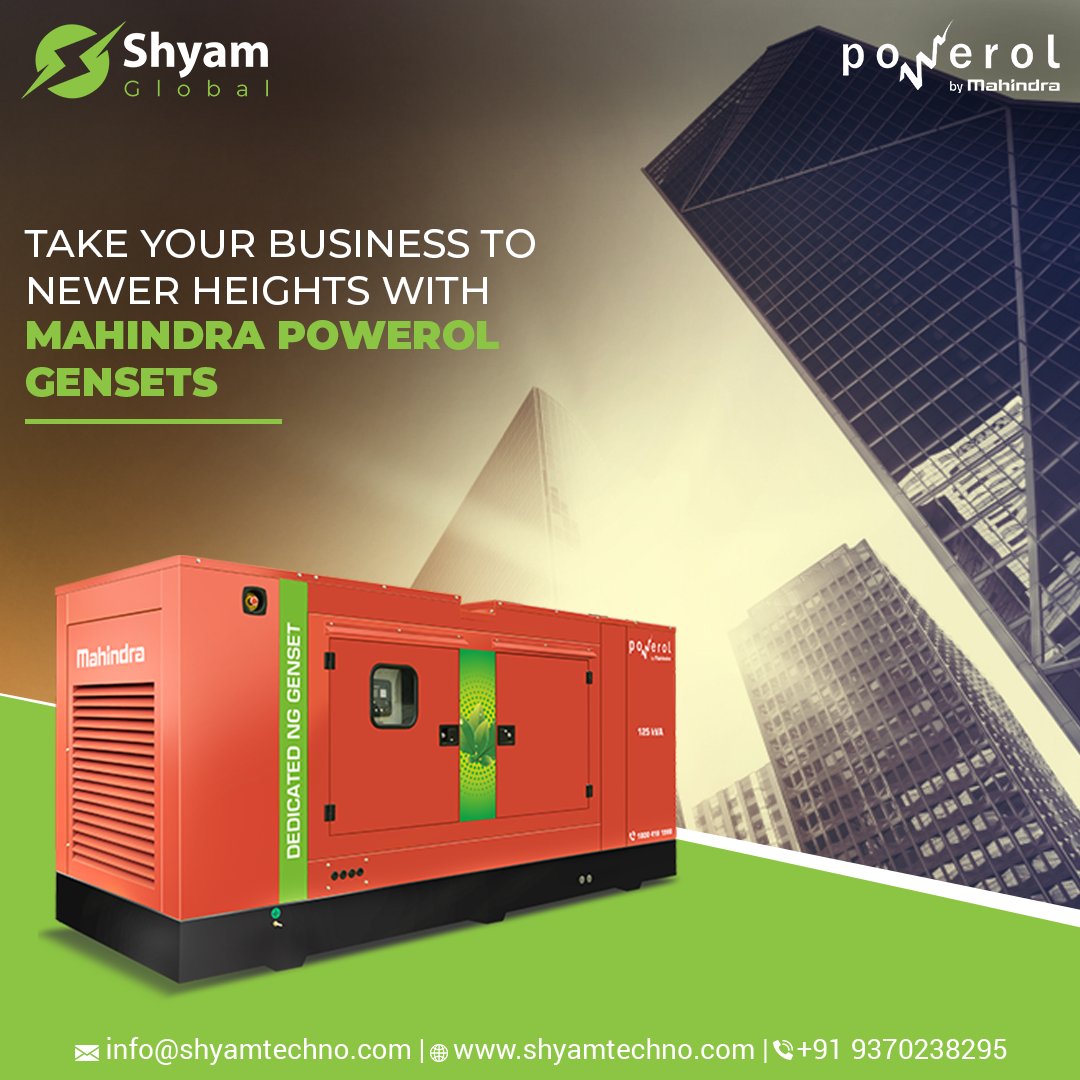 ShyamLtd's tweet photo. Take your business to newer heights with Mahindra Powerol Gensets.
.
.
.
#shyampowersolutions #shyam #shyamglobal #environmentsafe #reducespollution #cleanandgreen #uninterruptiblepowersuppy #continuouspowersupply https://t.co/FFvwRRa9fw