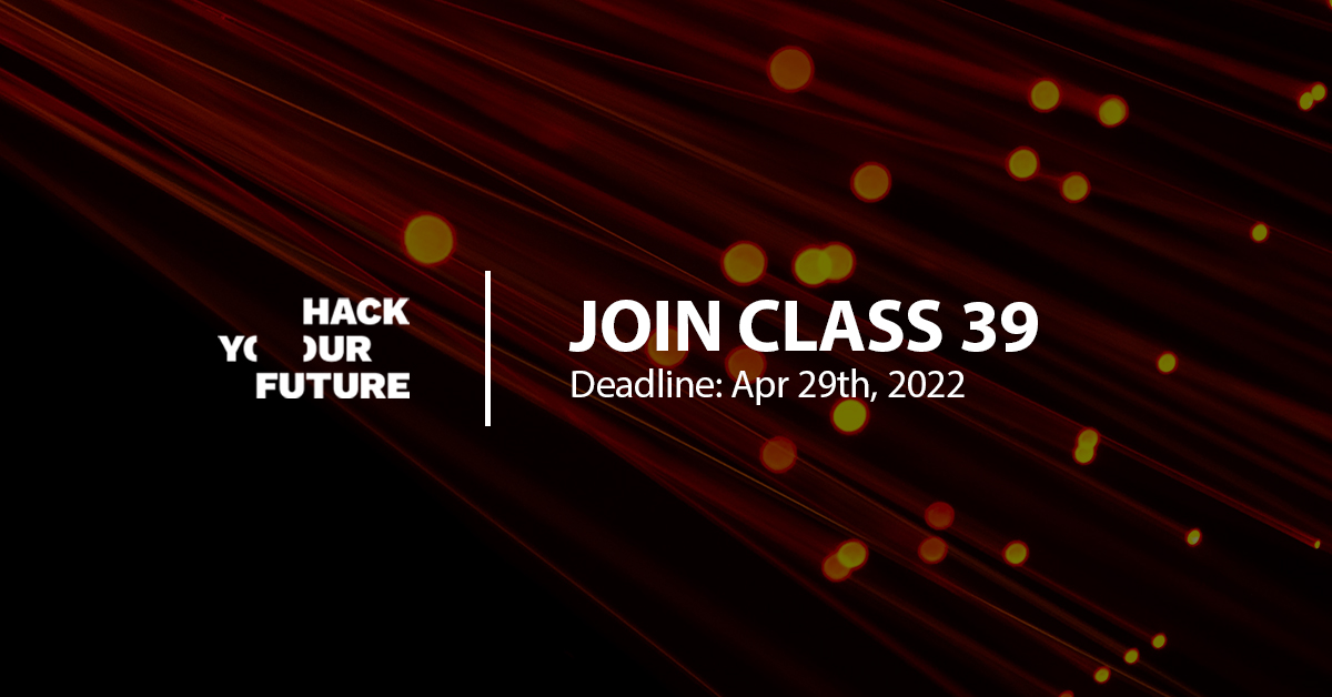 This coming Friday is the last chance to apply to class 39 and start a career as a web developer or software tester! 

To apply to our program, please visit hackyourfuture.net/apply/