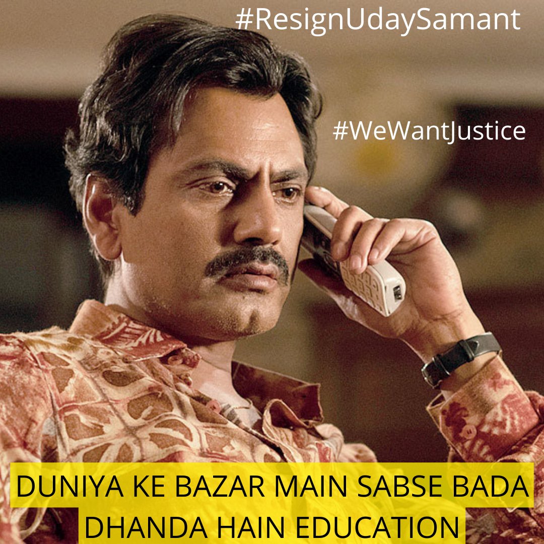 MAHASTUDNTUNITY's tweet photo. @samant_uday #OnlineExamForAllMaharashtraUniversities
@samant_uday
Pehle MulaQaat Phir Baat Jarurat Pade to Laat (Protest)
Are we really Democratic Country !
Or Country Run By Corrupt Universities &amp; Ministers to gain power,money &amp; fame.
Students problems are ignored &amp; suppressed . https://t.co/EQ5W6LXiEp