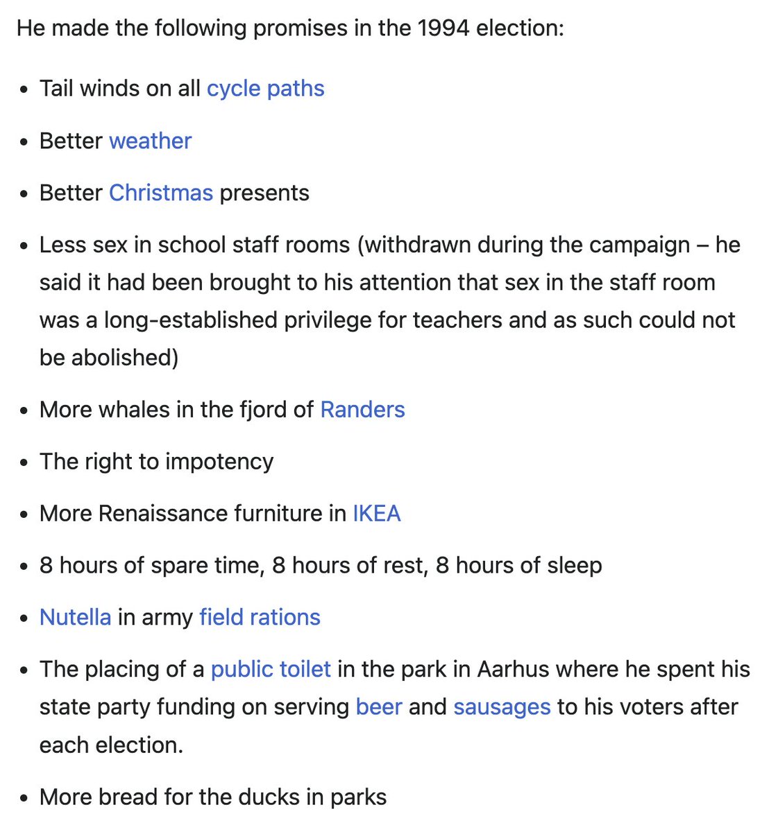 depthsofwiki's tweet photo. can't stop thinking about this Danish political party started by a comedian that actually won a parliament seat in 1994 https://t.co/fc2FcJL4XO