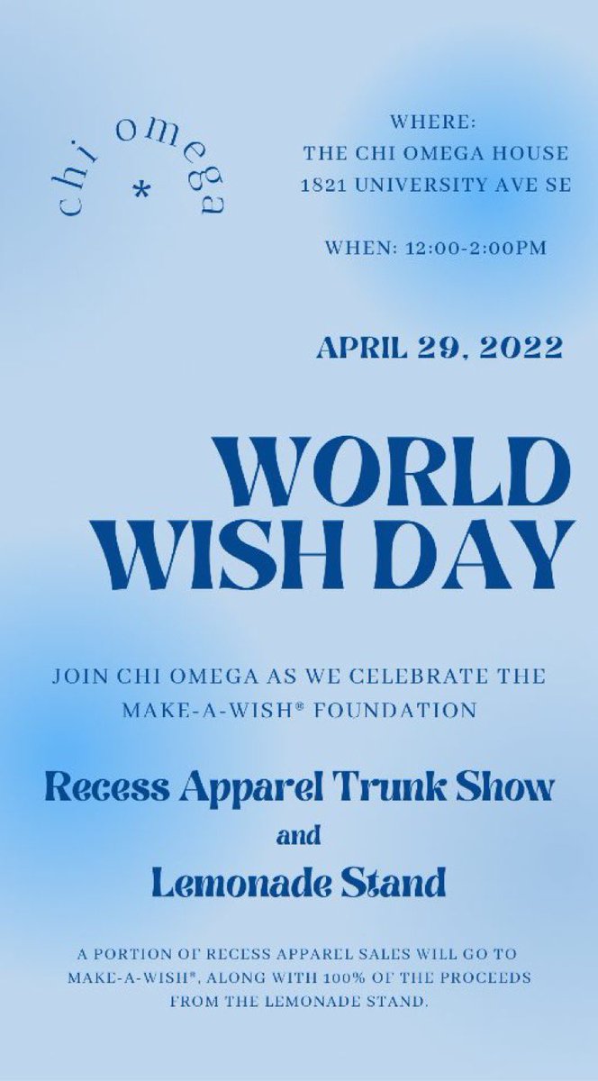 Stop by the house this Friday April 29th for an awesome Philanthropy event!