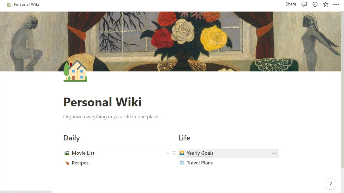 HammedSulyman3's tweet image. Day10 of #100DaysOfNoCode

Today I built my own personal wiki in @notionhq 😍!

Check it out 👇 

notion.so/Personal-Wiki-…

#nocodeacademy_ #nocode