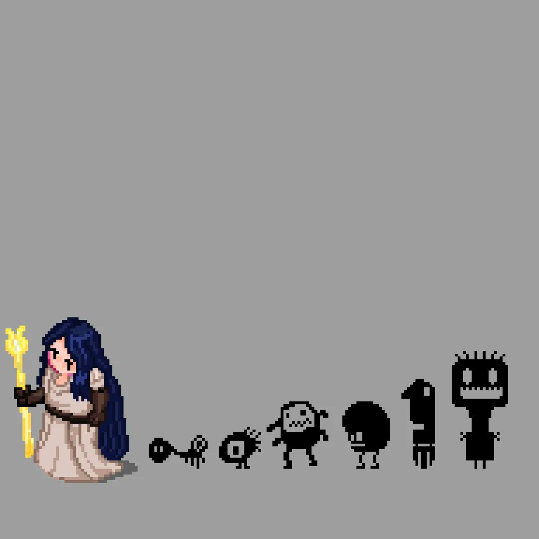 Niyima_'s tweet photo. The witch and her henchmen ~ JPG
#pixelart #pixel #pixels #gameart #retroart #digitalart #fanart #aseprite #digitaldrawing #kawaii #kawaiigirl https://t.co/gu2vEUk9ud
