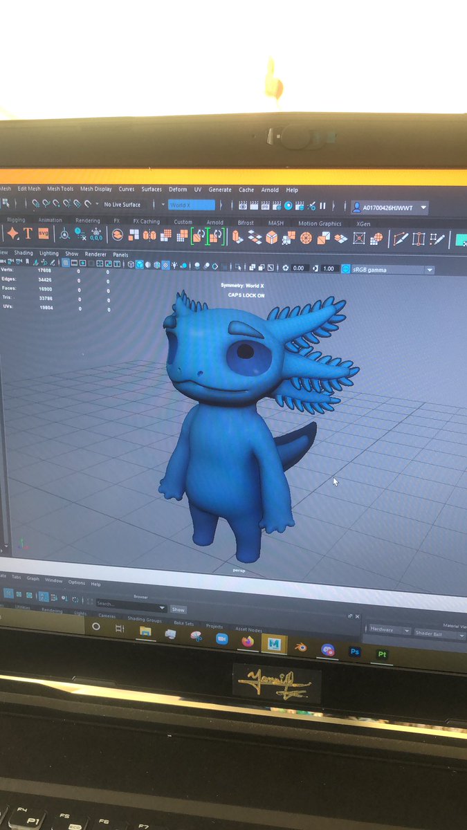 Trying new textures and softwares <a href="/AxolotlDao/">Axolotl Labz DAO</a> working on 👏