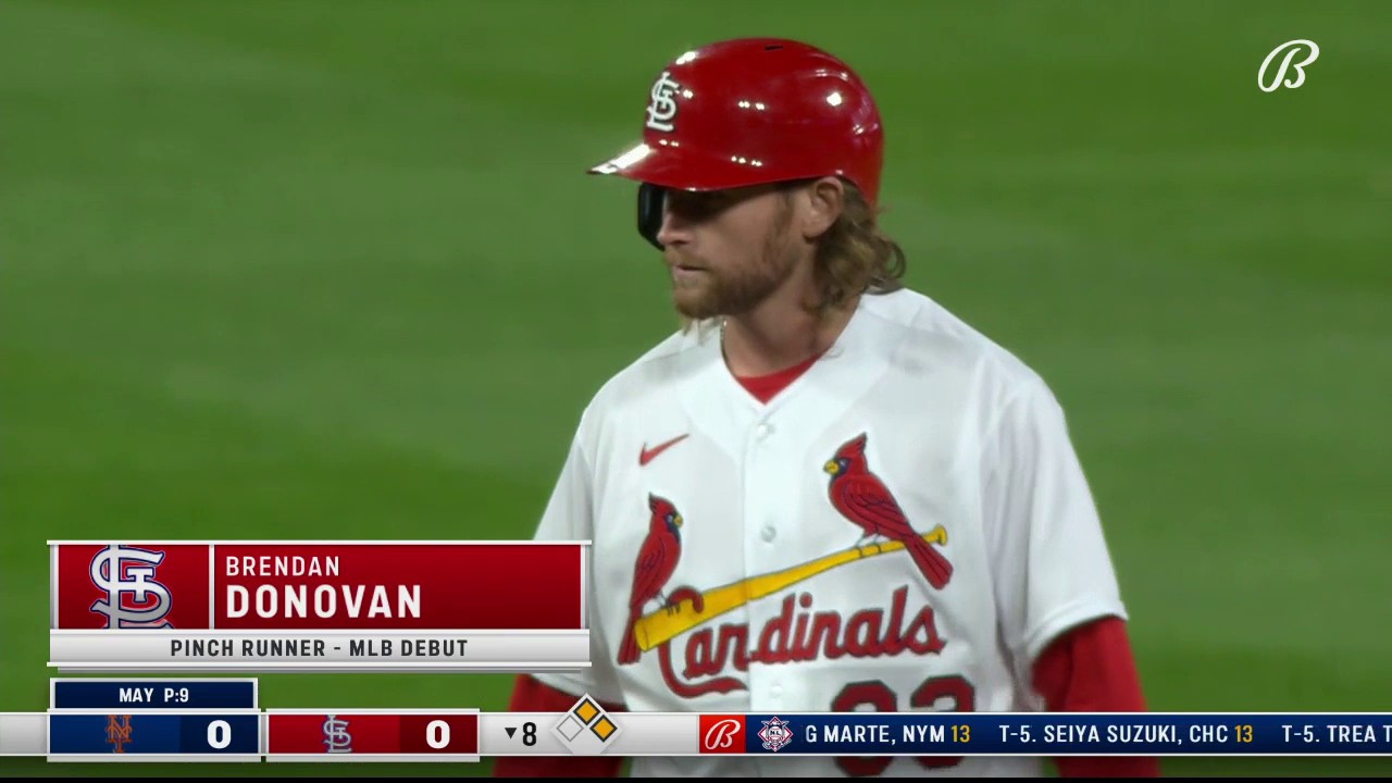 Bally Sports Midwest on X: Brendan Donovan's first major league action  comes as a pinch runner. #STLCards  / X