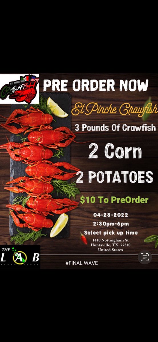 k_killer_8's tweet image. AYE MAN!!! It’s happening this Thursday #FINALWAVE is the place to be. Come turn up with @labproductionz1 and @SPYDERTURNMEUP !!!!!

Don’t forget to preorder crawfish!!!! You not finna take shots on no empty stomach🚫