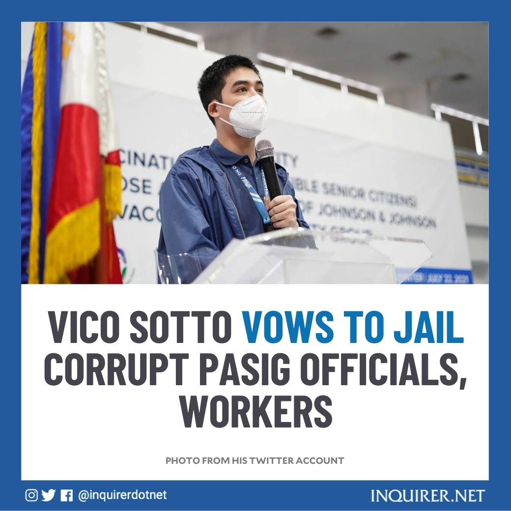 inquirerdotnet's tweet photo. Vico Sotto: “Those of you who are still doing these things, you’re playing with fire. Don’t blame me, and don’t let your families plead with me when you’re caught because I’m really going to start imprisoning people.”

Read: https://t.co/C7v7IwMrSW https://t.co/73EJHkIybJ