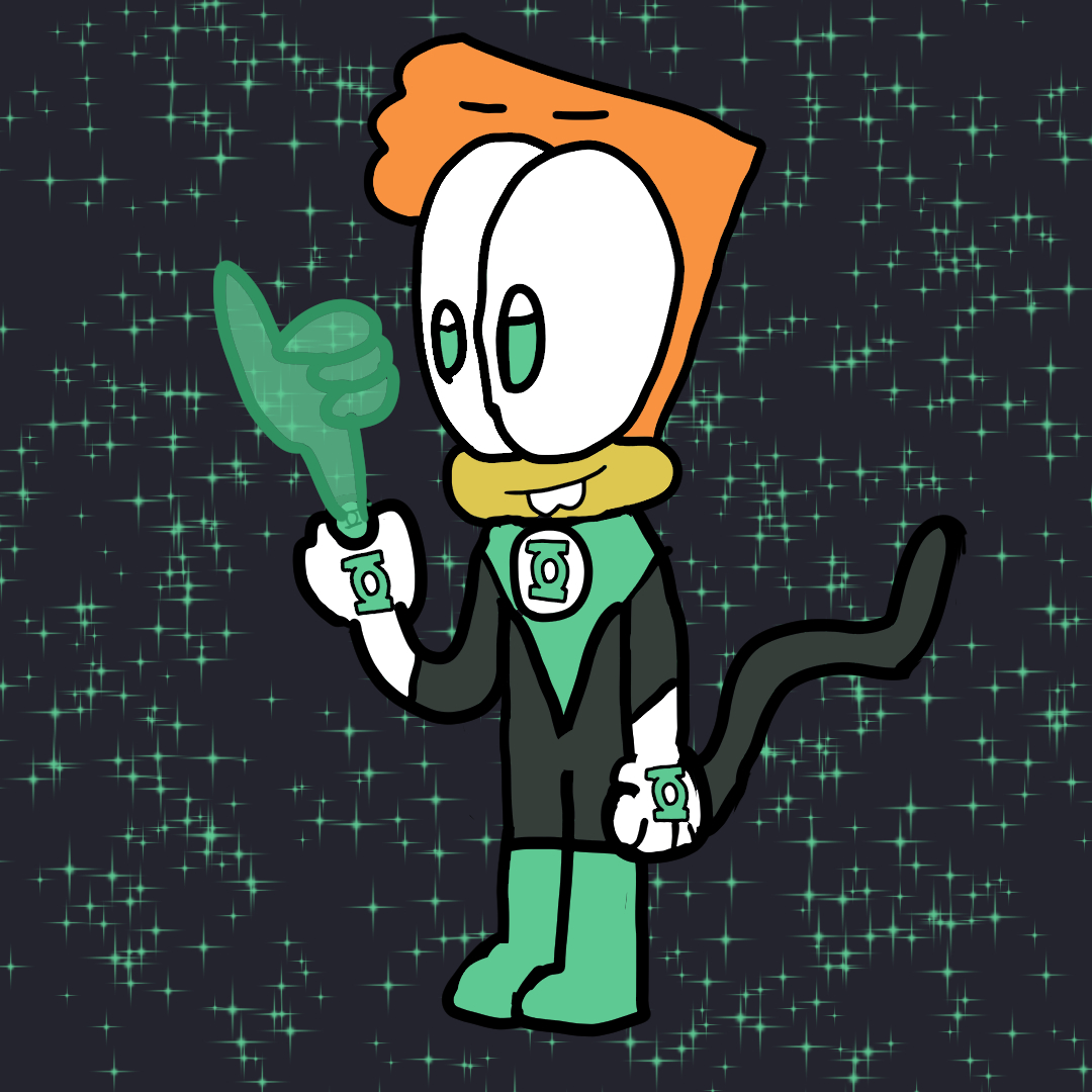 MediocreProduc4's tweet image. Drew the main character of my comic as a Green Lantern #Randomschool #DCcomics #Greenlantern