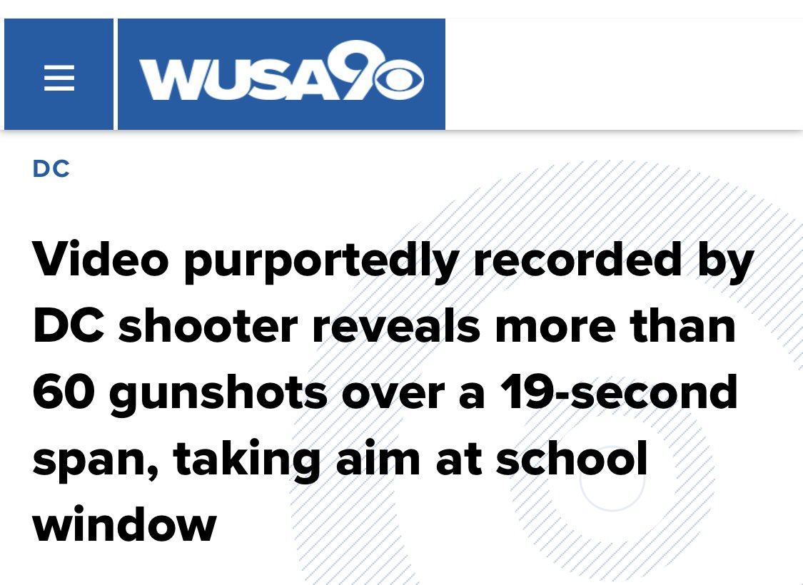 • The pandemic was America’s most successful measure against mass shootings #DCSniper