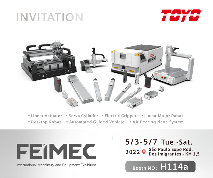 TOYO_ROBOT's tweet photo. 👉Coming soon,stay tuned!
#FEIMEC is the main event in Latin America to technology promotion, trends, #production for the #industrial . Visit us at TOYO ROBOT booth H114a , from May 3th to 7th.
#technology #event #TOYO #actuator #AUTOMATION https://t.co/rdg3BioxEB