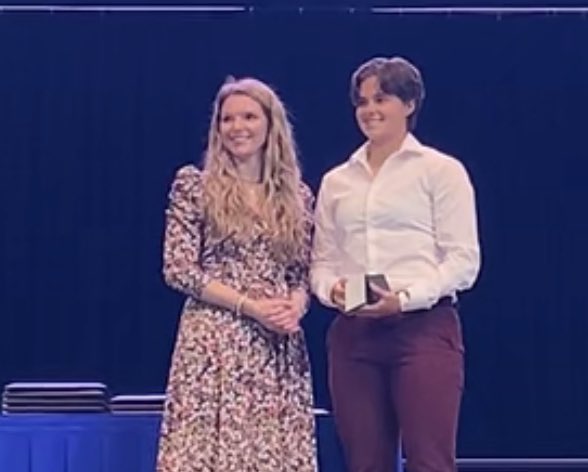 BellesSoccer's tweet photo. Holland’s Award Banquet with Shaelyn and Holly!  Congratulations to our team Holland’s Award recipient Cassidy Hill!  Congrats to Avery McNeme for being selected as the female Athlete Of The Year.  Good year, but AWESOME team! https://t.co/s4ScIVCNFk