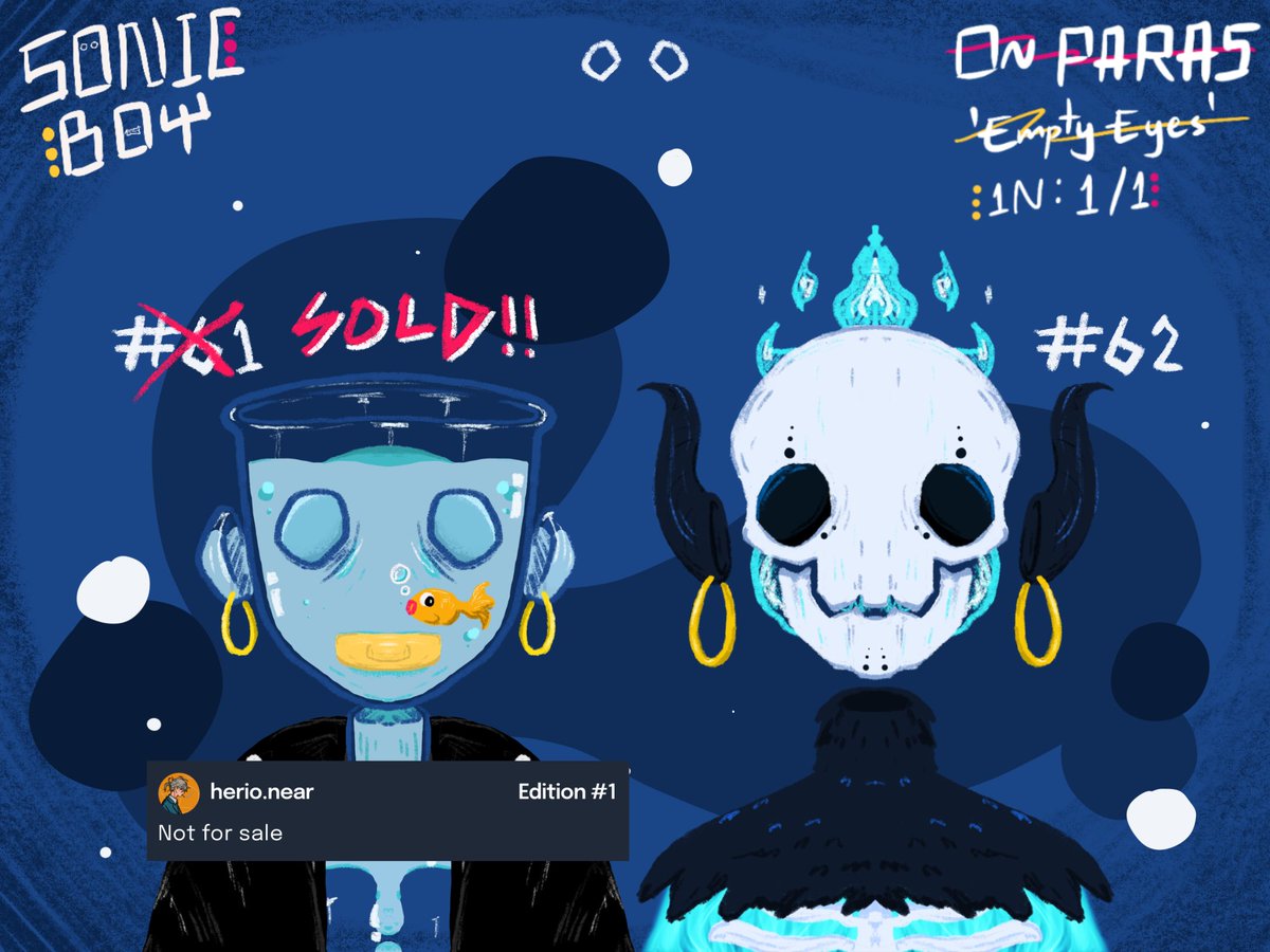 sonicsonicboy's tweet image. SONICBOY#61-#62 แวะมารับน้องและมาเข้าแก๊งแยกส่วนด้วยกันนะค้าบ รับตัวไหนก็ตามแวะมารับโรลได้ทางดิสคอร์ดเลยเด้อ ฝากติดตามไว้ด้วยนะครับ ✨
**ตอนนี้ตู้ปลาทองออกไปแล้วนะค้าบ ฝากอีก 1 ตัวที่เหลือจากดรอปล่าสุดด้วยเด้อ**

Paras: paras.id/collection/son…
Discord: discord.gg/cSBNHkFUFk