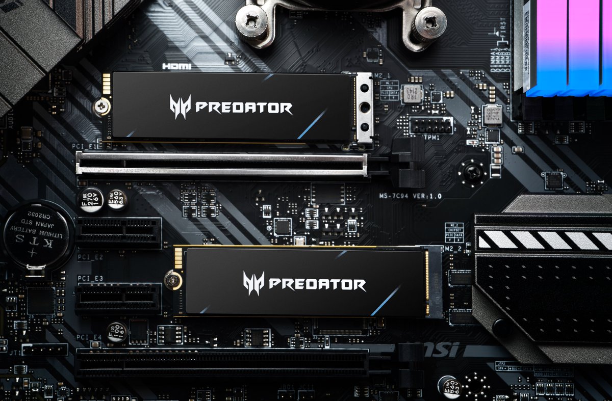 GeekStorage0's tweet image. GM7000 M.2 SSD adopts the new generation PCIe 4.0 technology and delivers up to 7400 MB/s 😍sequential read and up to 6700 MB/s 😍sequential write speeds, bringing  revolutionary performance to laptops, notebooks and consoles.👍

#Predator #GM7000 #SSD #gamingssd #NVMe