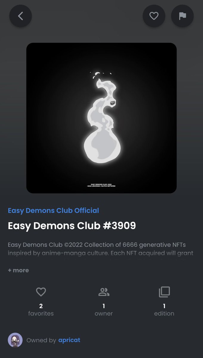 _apricat's tweet photo. @mau_lencinas @easydemons_club Got my demon 😈 https://t.co/bFpgzldLQe
