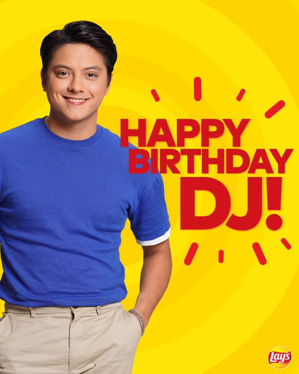 Your Lay’s fam wishes you a fun and flavorful time on your special day, @imdanielpadilla! Happy birthday! #LaysDeliciouslyDistracting