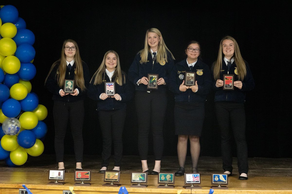 STC_FFA's tweet photo. The Annual Blue and Gold Banquet recognizes members for their participation and success in Agriculture Education and FFA. We said goodbye to our seniors, welcomed a new officer team and celebrated an incredible year! https://t.co/mhrCFzXZtD