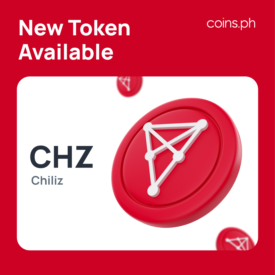 coinsph's tweet photo. Chiliz (CHZ) is now available on https://t.co/ehQWvZk9FW! ❤️

*In order to access Chiliz (CHZ), please update your app to the latest version.

Download the Coins Wallet app now for FREE: https://t.co/2SCxIQN7LL https://t.co/mtr5dxP4RL