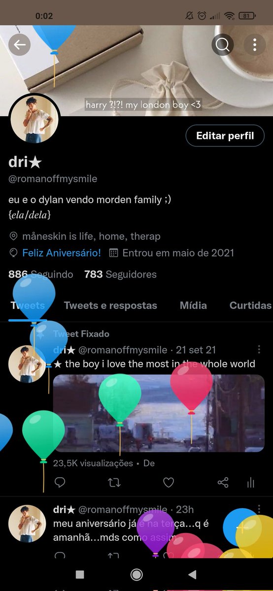 os balãozinhos!!!