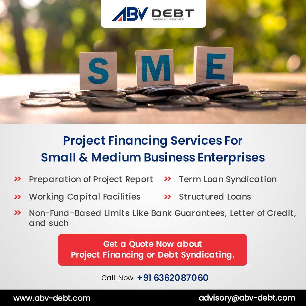 #ABVDebtAdvisory
Project Financing is the long-term Financing of Infrastructure and industrial projects based upon the Projected Cash flows of the project rather than the balance sheets of its Sponsors.
#debtsyndication #businessfinancing #smesupport #financialadvisory #bangalore