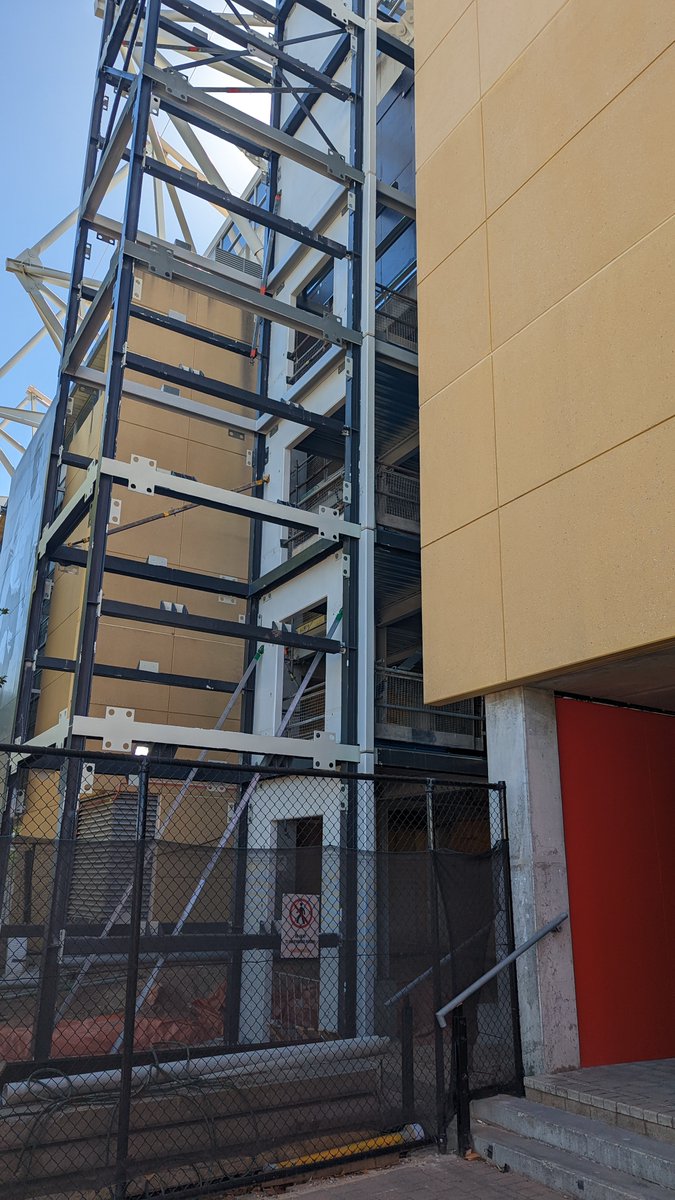 Works have been progressing at <a href="/CoopersStadium/">Coopers Stadium</a>  ready for the 2023 @fifawomensworldcup. Check out the progress of the new cantilever structural steel roof which sits 20m above ground and overhangs 16m from the existing stand.

#DrivenbyChallenge #BuiltWithPride #Adelaide