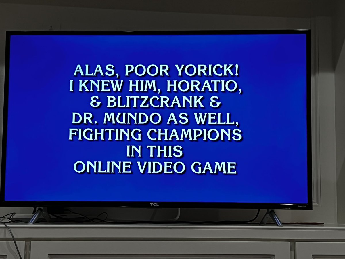 Michael Sherman on X: “Surprised nobody caught this on Jeopardy