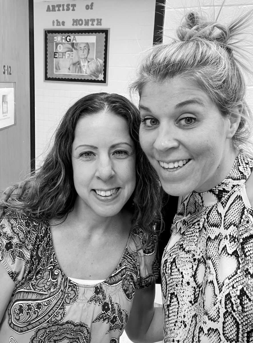 kellprice14's tweet photo. At least one of us looks good after a long faculty meeting and then decorating doors #hintNOTme. My girl, Michele, stayed to help me prepare for tomorrow’s 1st day of MCAP testing @Sandalwood_BCPS. #readyfortesting #ravensincentive #waitforittomorrow @EricWilson42 https://t.co/OsbEkgRNlq