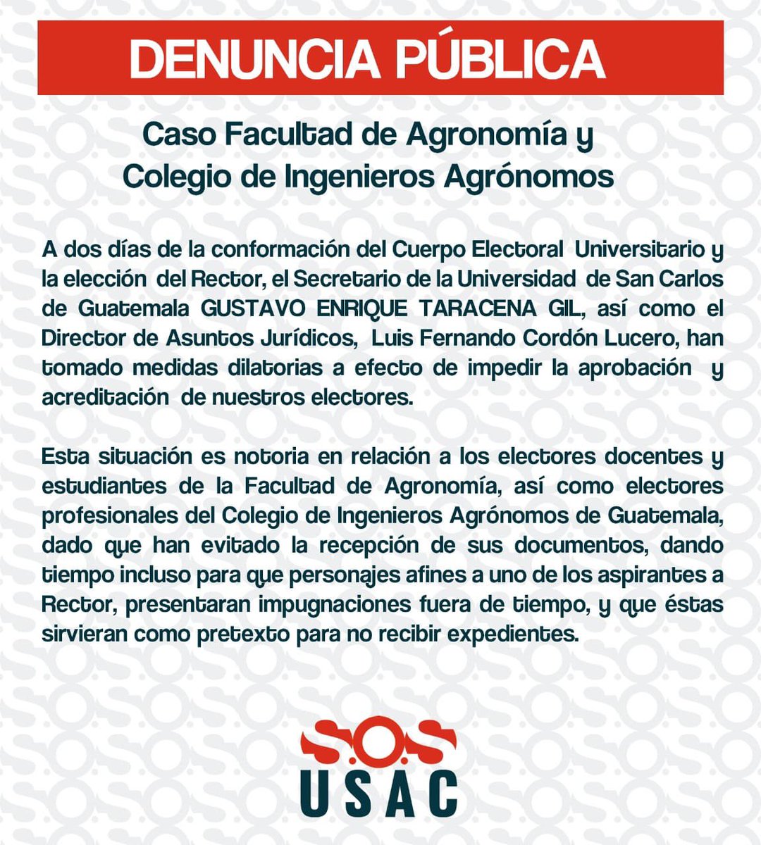 moneta2016's tweet photo. @sosusacgt @usacenlinea @JordanRodas #sosusac
@Un Rector Digno
Aquí es elección, no imposición‼️
#JordanRodasRectorUSAC https://t.co/G9uC9q3CiB