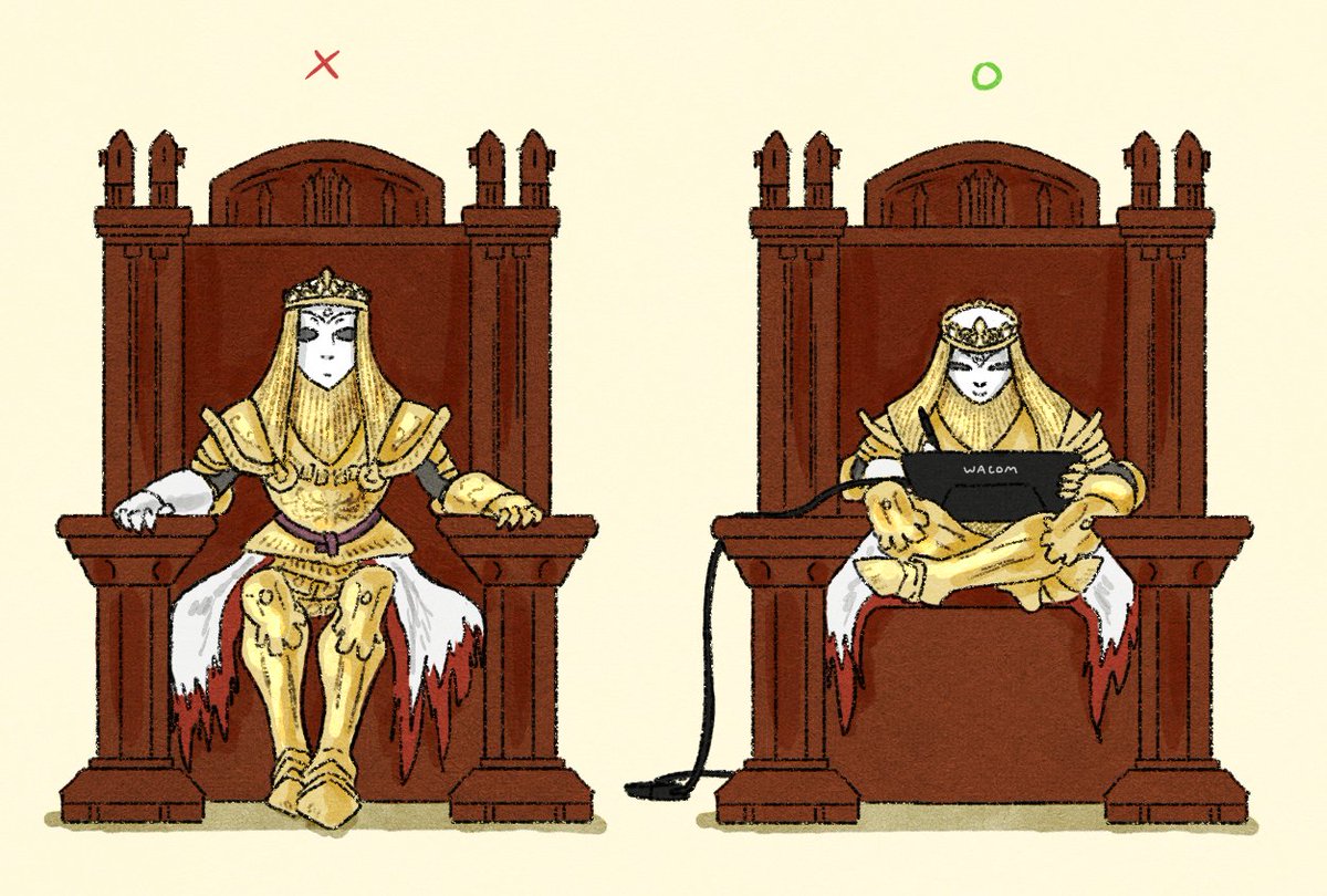 「How I sit on the Elden Throne. 」|Emma Wardのイラスト