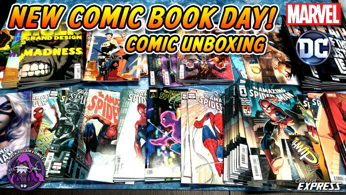CollectorExpres's tweet photo. #NewCOMICBOOKDay Marvel & DC Comics #Unboxing April 27, 2022
https://t.co/gQ0m1Th9iH
#NewComicsThisWeek #dccomics #marvel #Batman #WonderWoman #Superman #Joker #Hulk #Thor #CaptainAmerica #StarWars #Wolverine #Spiderman #CaptainMarvel #GhostRider #Peacemaker @ComicsArch https://t.co/wV3iQ9fWp0