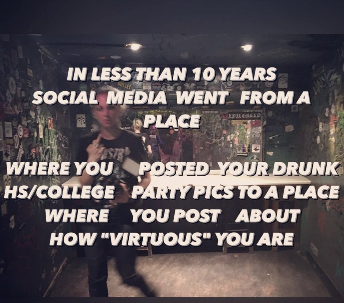 if you were half as nice in real life, and all those beautiful things you preach about,that would be pretty cool. Only that you're not. 
#fake #fakehappy #fakelove #yousuck #boo