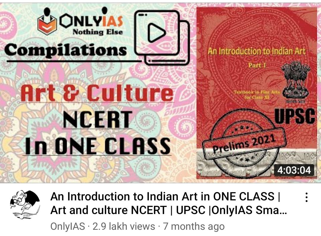 (6/n) Ancient, Medieval, CulturePrimary:* Tamil Nadu 11th History (Ignore TN-specific topics not in PYQs): It will also cover Culture* 4 videos (Don't read NCERT 11 Art & Nitin Singhania sir book)Supplementary:* NCERTs quickly, max 1 day, only topics not covered in TN book