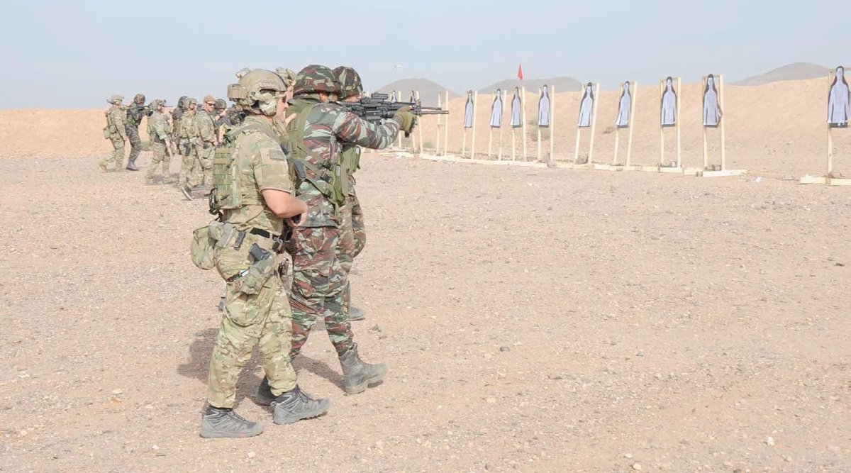 globalintel_'s tweet photo. 🔴 150 éléments du Groupement d'Opérations Spéciales #GOS relevant de la 2e Brigade d'Infanterie Parachutiste #2BIP des #FAR🇲🇦 bénéficient d’un entraînement de pointe aux combats urbains et tirs d'élite #SNIPER encadré par les Forces spéciales US 🇺🇸 @USArmy
• Source : @FAR_MAROC https://t.co/CtsbkMcrni