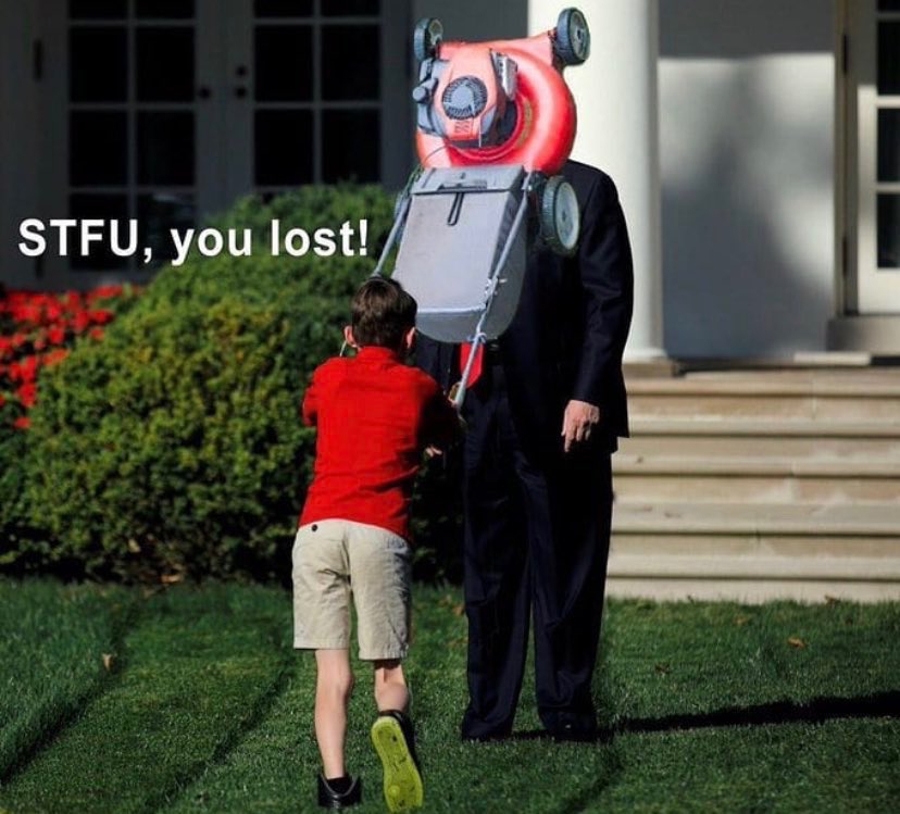 pattykvilla's tweet photo. @AccountableGOP #STFU he lost periodt! #TFGlost https://t.co/p1oJxHsxKA