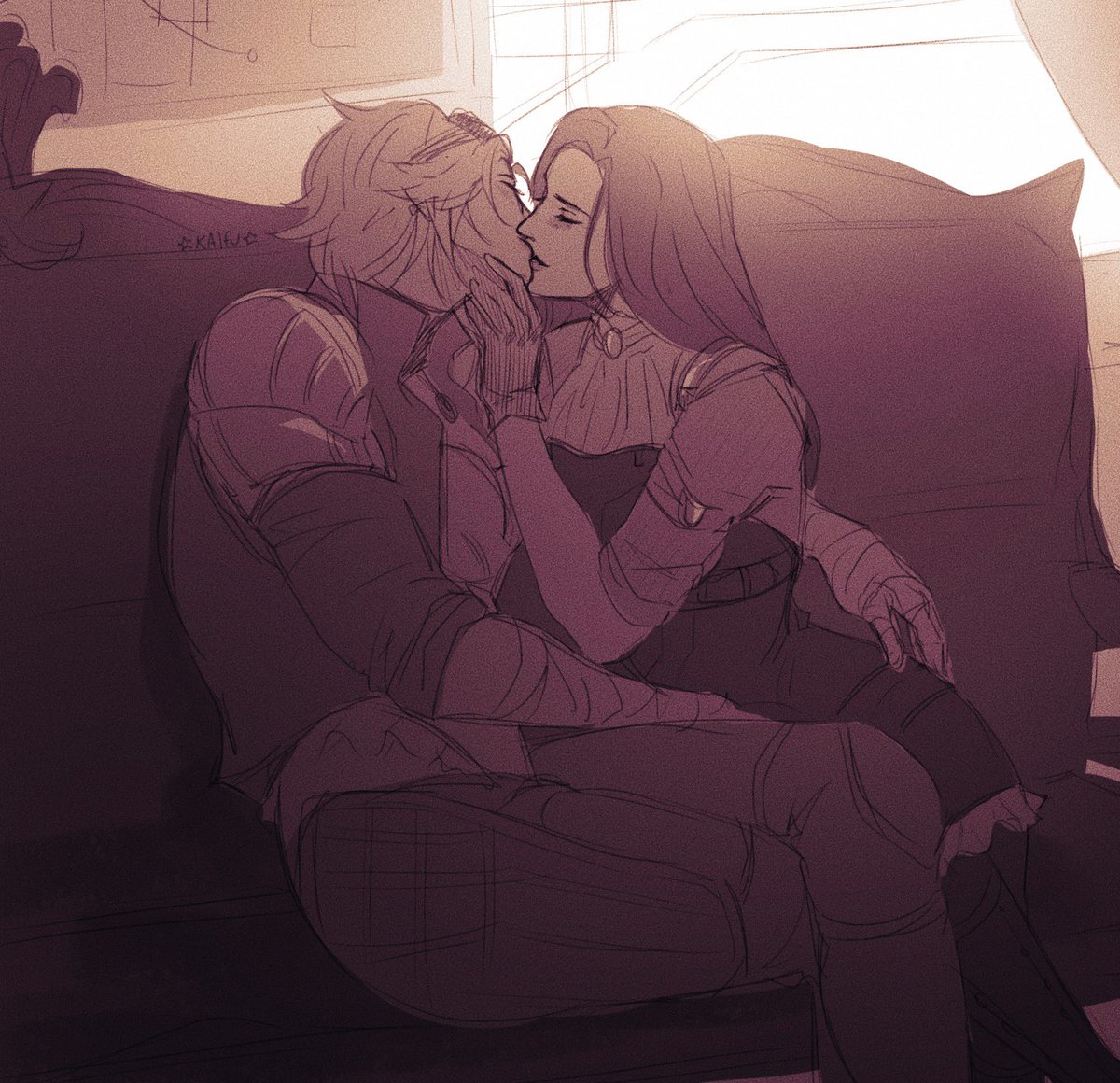 Tried a different gradient map and I kinda like the warmer tone

Anyways I’ll finish this when I have a minute to breathe😗
#caitvi #piltoversfinest