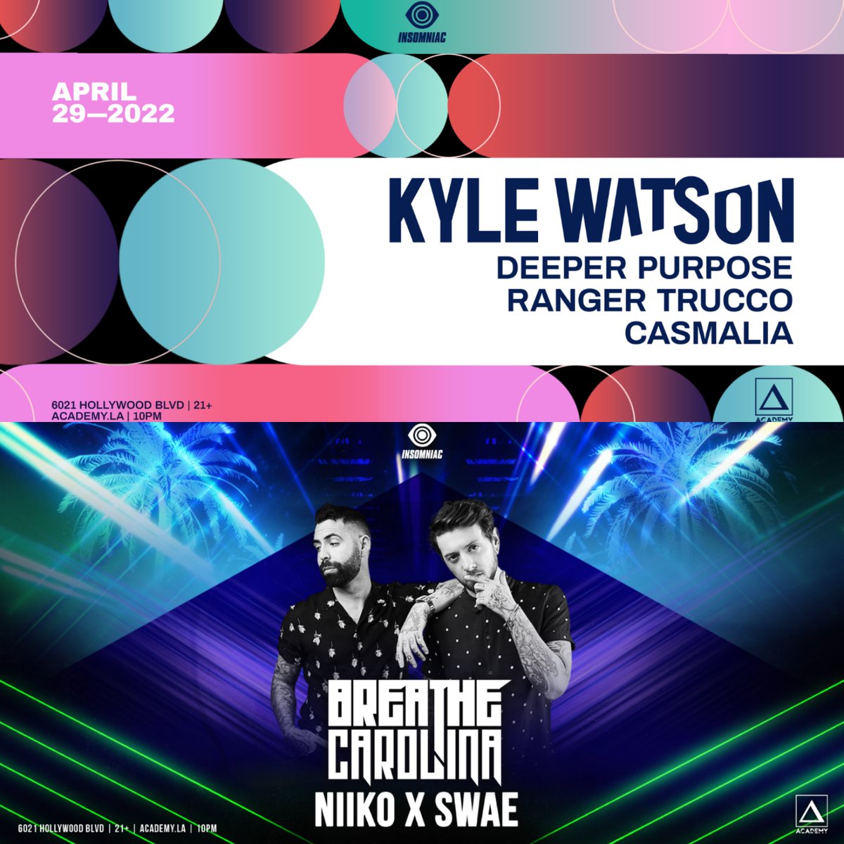 nightowlgl's tweet image. This week at #AcademyLA
Tickets &amp;amp; Guestlist - nightowlguestlist.net
FRI - #KyleWatson
SAT - #BreatheCarolina