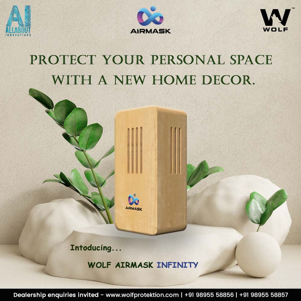 Wolfairmask's tweet image. INTRODUCING!

Airmask Infinity - For your Personal Space.
 
For more, visit: wolfprotektion.com/airmask-person…

For inquiries: +91-9895558856 / 57
Dealership Inquiries Invited!

#Wolf #Airmask #CovidSolution #Covid19 #Portable #Air #BreatheFearFree #Research