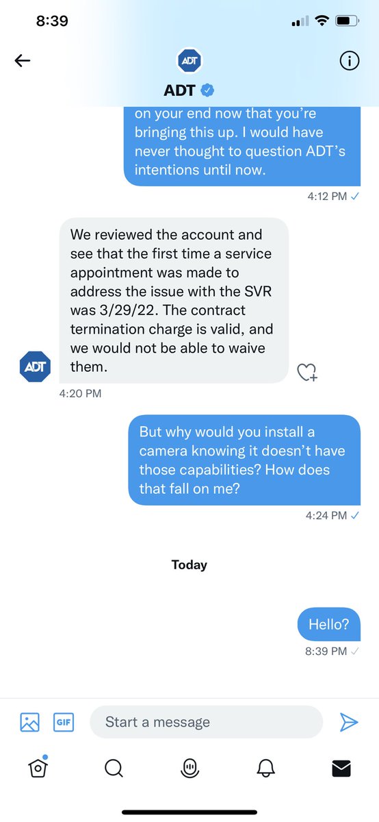 llisondevane's tweet photo. @ADT can I please have help getting this reasonably resolved? I’m at loss of words of how I should be fined for specifically requesting for audio/video recording and sold SVR cameras when you’re aware they do not have audio capability. https://t.co/r3mJFF8TOZ