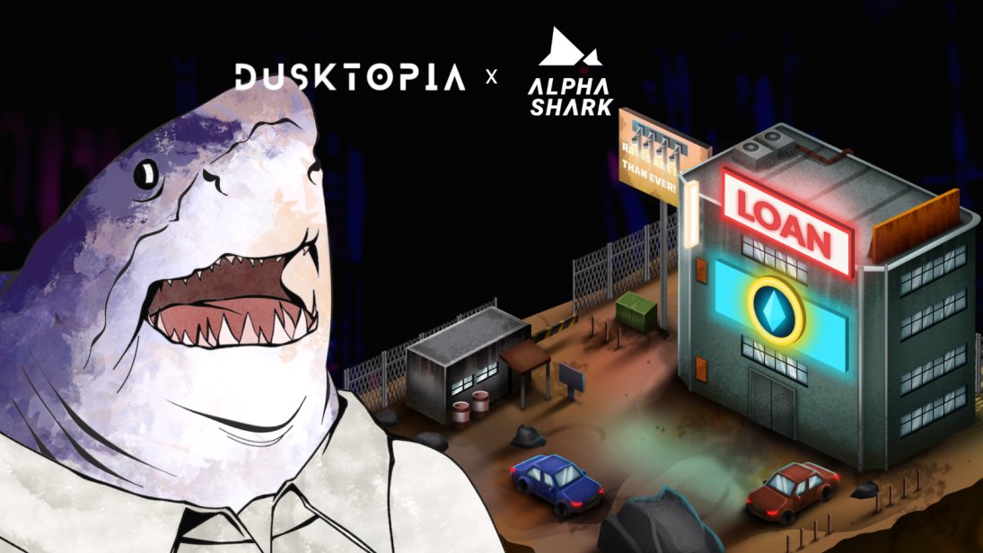 🦈  Alpha Shark x Dusktopia 🌆

The Alpha Sharks are here to give you the lowest interest rates in Dusktopia! Sign up now and stand a chance to win 3 spots on the Dusklist. 🌒 

To Enter:
- Follow @ASCollabX, <a href="/DusktopiaNFT/">DUSKTOPIA</a> &amp; <a href="/DusktopiaHQ/">Dusktopia Mission Control</a>
- Like &amp; RT
- Tag 3 friends

⏳48 hours.