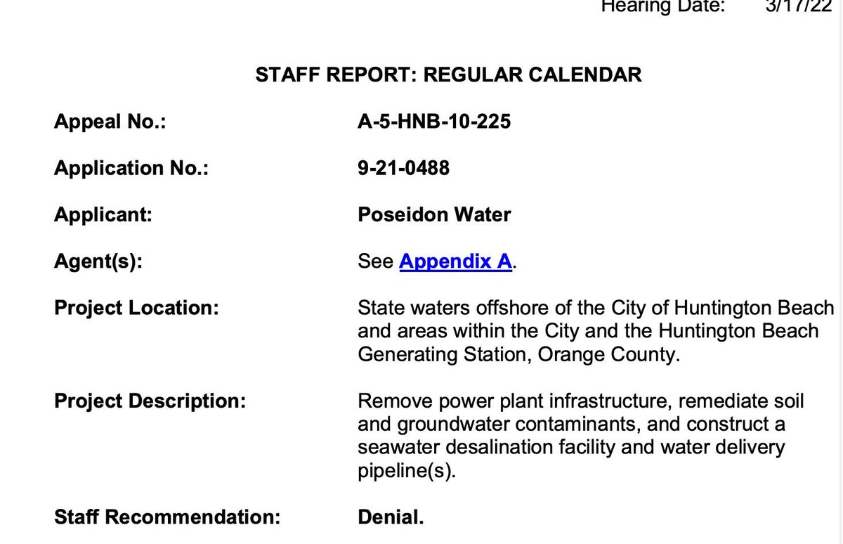 coastal commission staff agree - #StopPoseidon