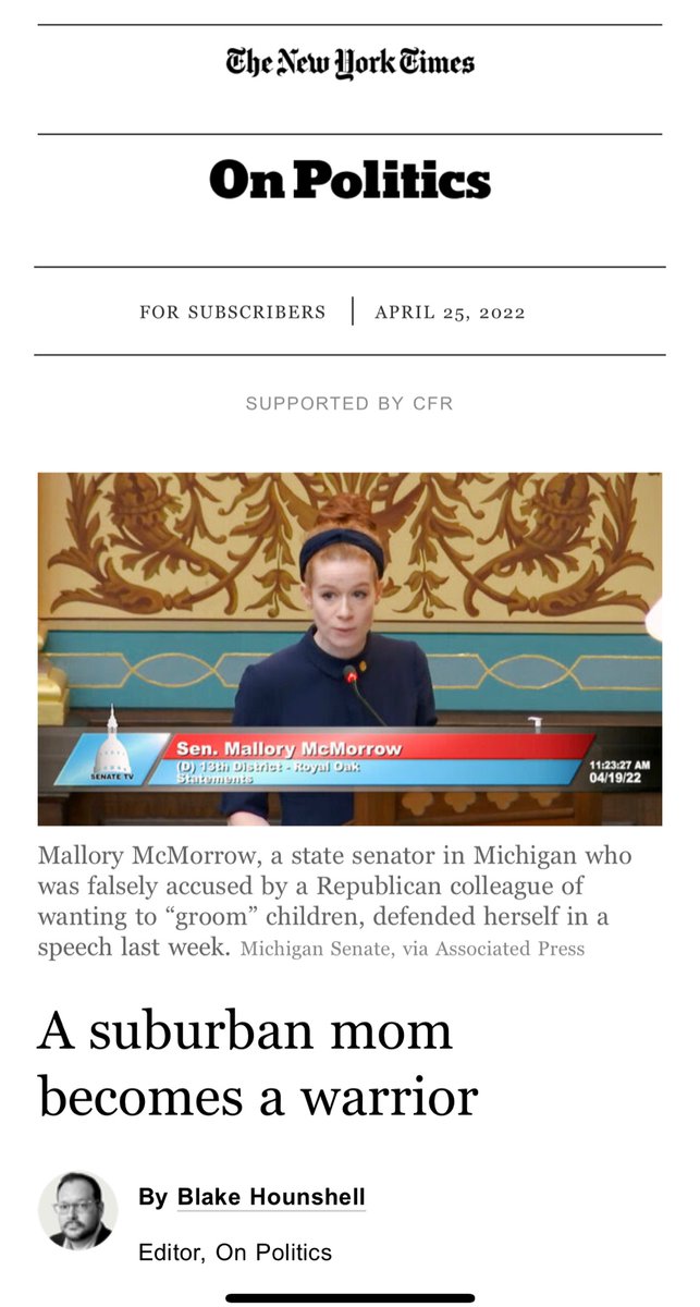 Mallory McMorrow tweet media