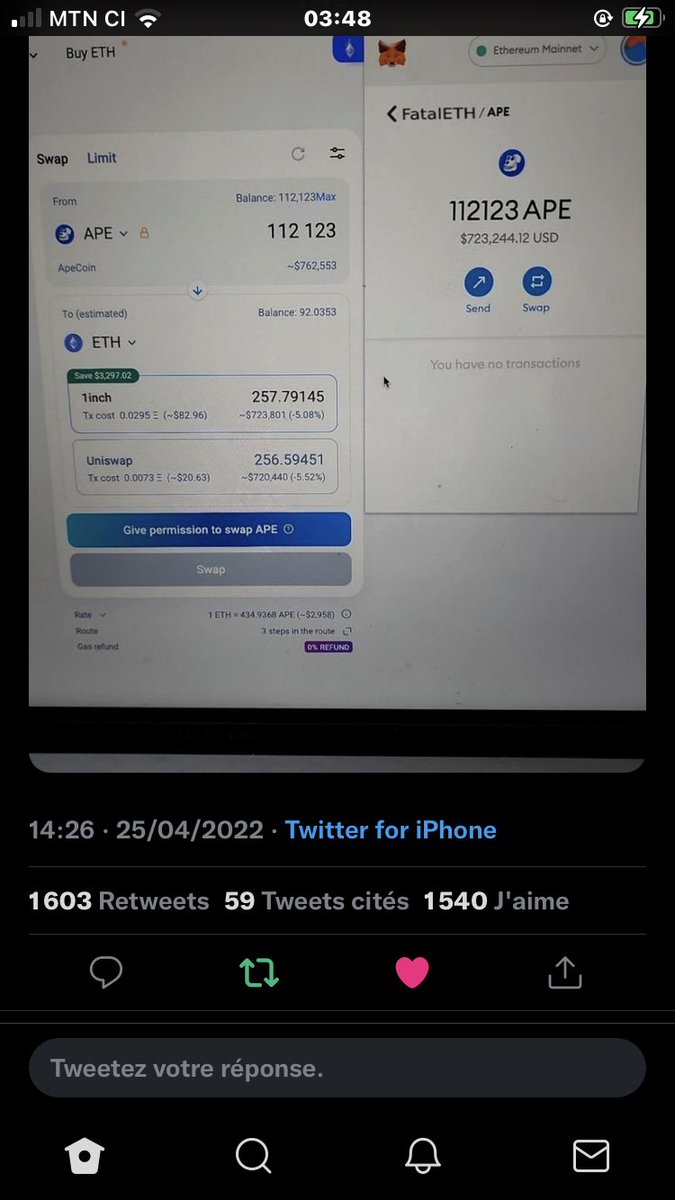 OyaDavidSamuel3's tweet photo. @APICNFT @APICNFT 0xEF0F4ae1ecd9C232d039d7AFDb19a0205DE8B2dE https://t.co/I7DIOIK5zt