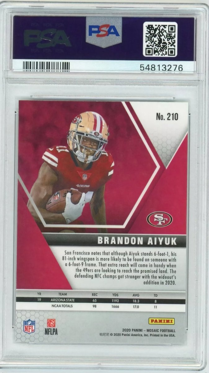 🚨#FaithfulGiveaway # 79🚨

🔥Countdown to Draft Night!🔥

Up for #Giveaway is a PSA 9 Mint 2020 Panini Mosiac Brandon Aiyuk Rookie Card

To Enter

1.Follow me &amp; Retweet

2.Comment below "Brandon Aiyuk"

3. Winners will be announced on Draft Night 4/28
#FTTB #NFL