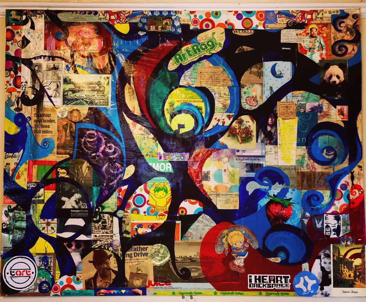 Trek to freedom by me 
#trektofreedom #instigatah #downtherabbithole #artrag #ArtForSale #painting #popart #collage #cities #NYC #CHI #SF #MEM #PDX #LA