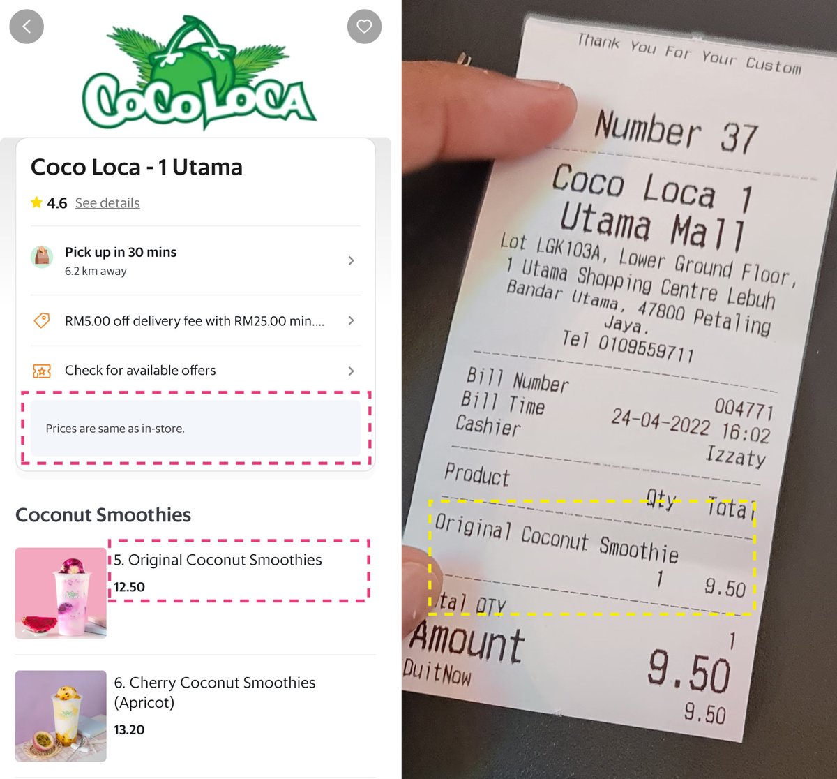 Hey <a href="/GrabMY/">Grab Malaysia</a> why does it say items are of same price in store on Grab Food but when I went to store it is actually cheaper at the store?