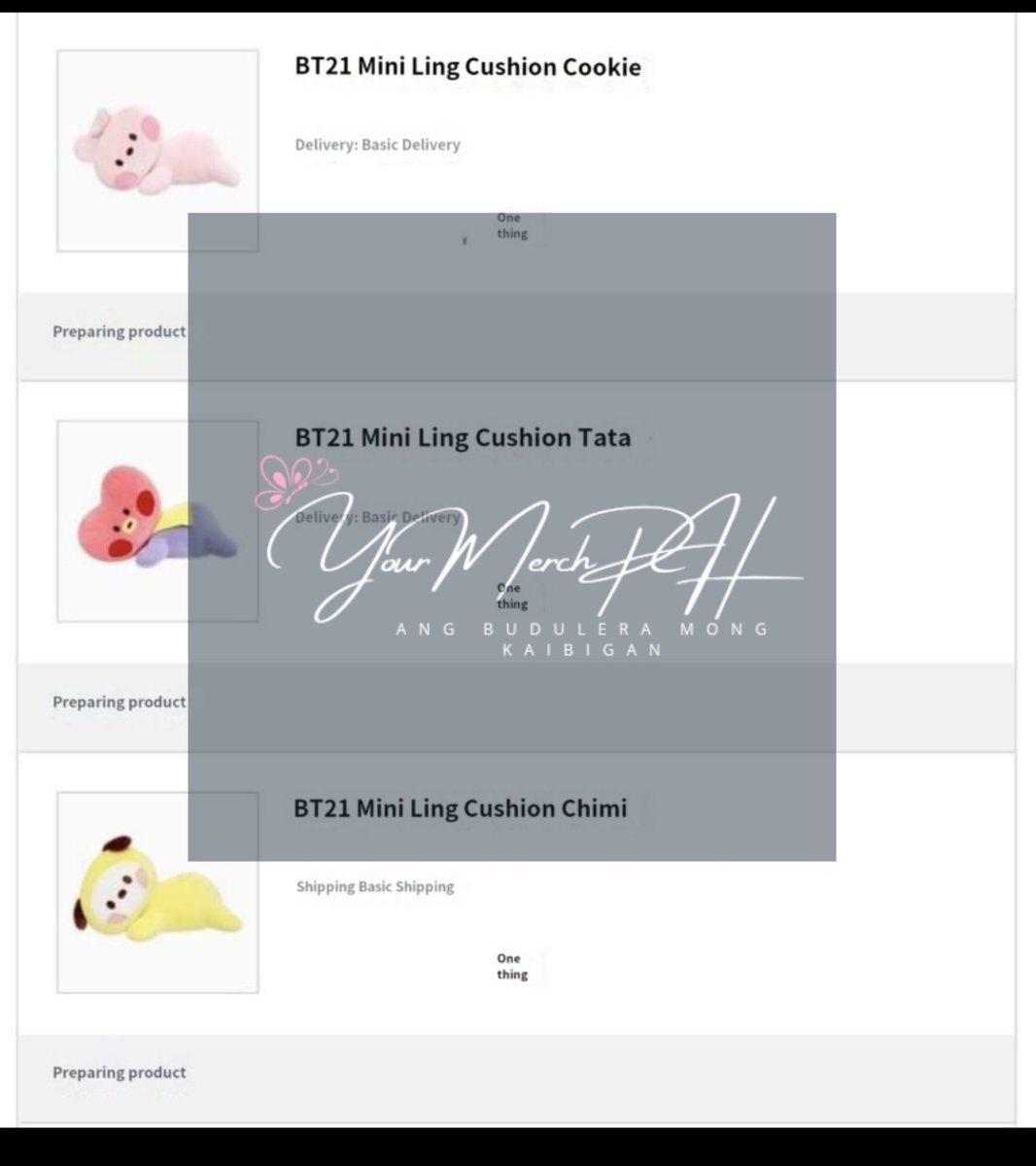 YourMerchPH_'s tweet photo. 📌 ARRIVED IN KR ADDRESS 

 ⭐ 3 ENHYPEN GGUGGU 
 ⭐ 2 BTS LS SE
 ⭐ MERCH BOX # 7

📌 SECURED ALREADY

 ⭐ 3 BT21 MINI  CUSHION 
  ( COOKIE , TATA , CHIMMY )
 ⭐ 3 BT21 BABY HEALING CUSHION ( TATA, RJ , CHIM )

#YMPHUpdates 
#YMPHProofs https://t.co/wL2mERu984