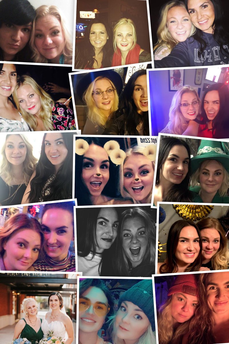 rexxy_baby's tweet photo. Best collage of my life! Cheers to junior high besties &amp; beyond 😘❤️🥳 ⁦@karliroselowry⁩ queen queen queen https://t.co/9uDED4Kqzc