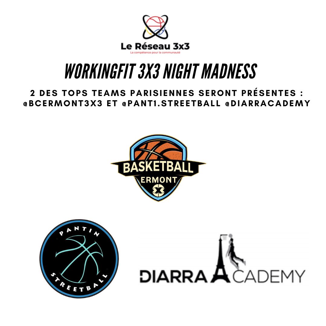 lereseau3x3's tweet photo. 2 des équipes les plus actives et reconnues du 3x3 Parisien seront présentes pour notre événement :
@ermont3x3 et @pant1_SB @mameight 🔥🔥🔥

TOUJOURS DES MATCHS TRÈS INTENSE ENTRE CES 2 TOPS TEAMS 💪
.
.
.
#Basketball #Streetball #Basket3x3 #3x3 #basket https://t.co/7b4zKwrj9L